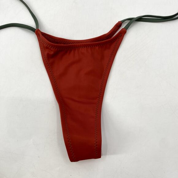 so so good swim string bikini bottoms tangerine - Picture 4 of 10